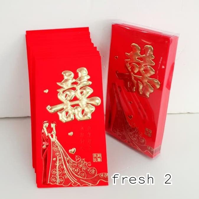 

[IMLEK] angpao shuangxi/angpao sangjit/angpao wedding/amplop 19x7 cm TERLARIS