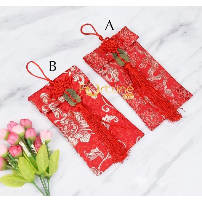 

[IMLEK] Angpao Imlek Sangjit Kain Premium Coin Bunga TERLARIS