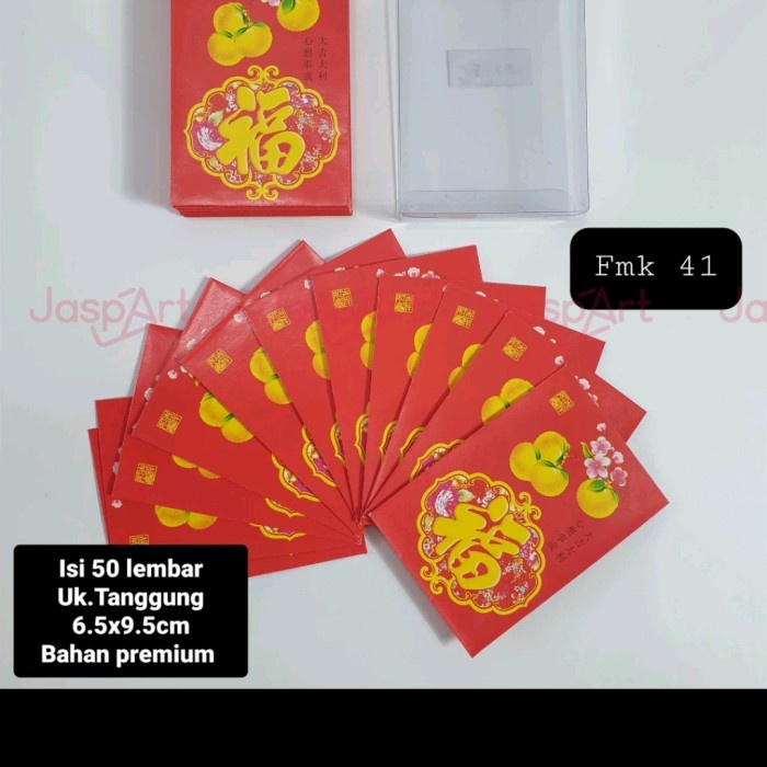 

New! 0ANGPAO IMLEK FUK FU ISI 50 LEMBAR FUNG PAU HONGBAO FUK KOTAK MIKA #3 Limited