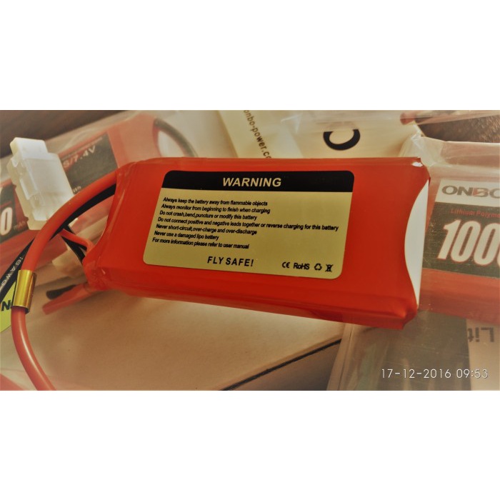 LIPO BATTERY 2S 7.4V 1000MAH 25-50C ONBO POWER ORIGINAL TERBARU