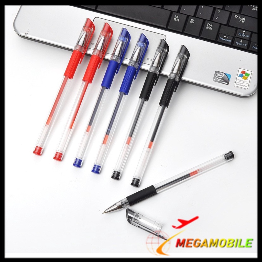 

MM - Pena Gel 0.55mm Standard Pulpen Gel Standard Bolpoin Cair Alat Tulis Sekolah Bolpen Warna Hitam Biru Merah Murah