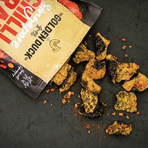 

NEW PRODUK GOLDEN DUCK CHILLI CRAB SEAWEED TEMPURA 110 GRAM (MADE IN SINGAPORE) !!!!!
