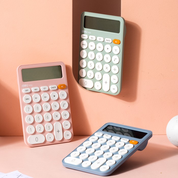 

DELI CALCULATOR / KALKULATOR PORTABLE PASTEL GARANSI 5 TAHUN EM124 ORIGINAL TERBARU