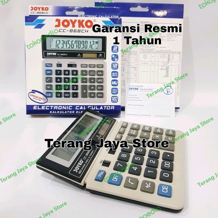 

KALKULATOR 12 DIGIT JOYKO CC-868CH CALCULATOR JOYKO CC868 CHECK CORREC ORIGINAL TERBARU