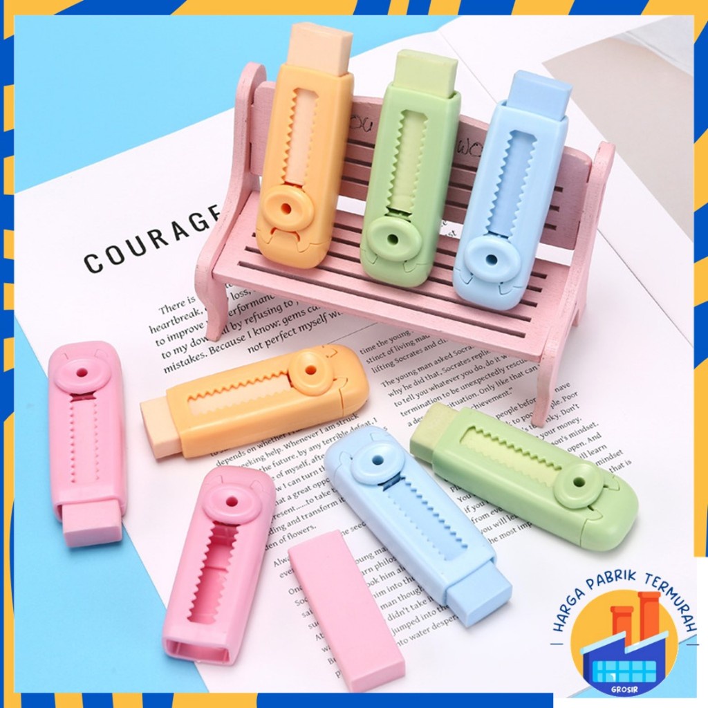 

HPT Penghapus Pensil Dorong Warna Pastel Penghapus Mekanik Lucu Mechanical Eraser Push & Pull Retractable Perlengkapan Sekolah Anak Sliding Eraser Hapusan Mekanik Warna Lucu Tidak Meninggalkan Serpihan
