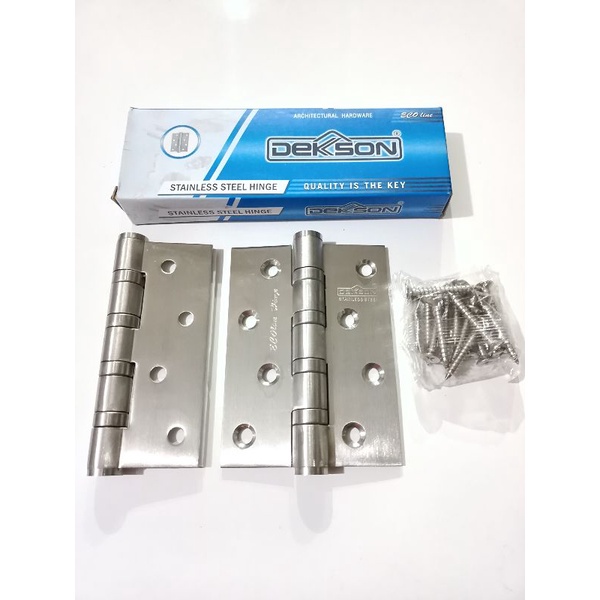 [AESTETHIC COLLECTION] Engsel pintu DEKSON stainless steel Ecoline 4inchi 4"x3"x3mm 4BB