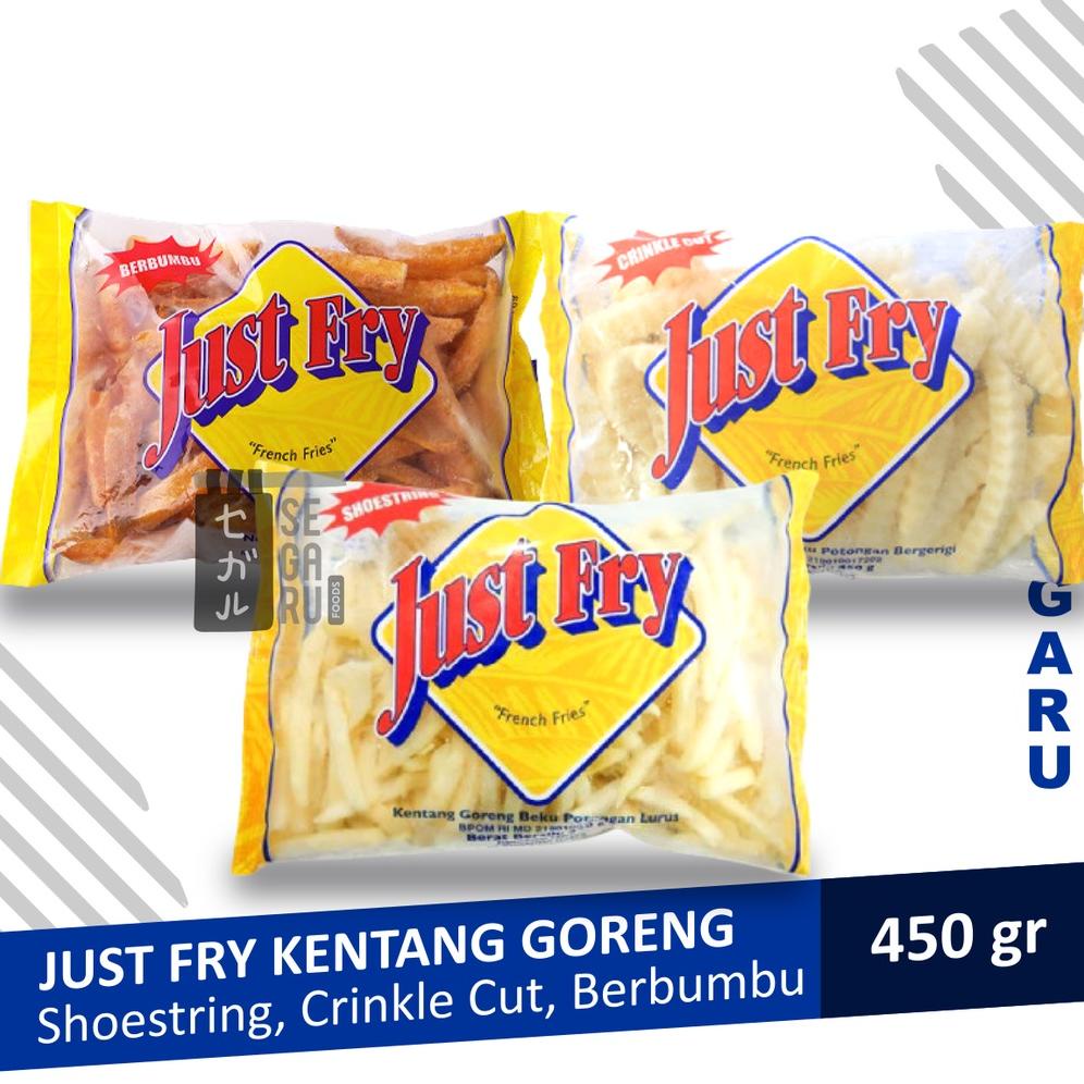 

Ready Just Fry Kentang Goreng French Fries Shoestring / Crinkle / Berbumbu
