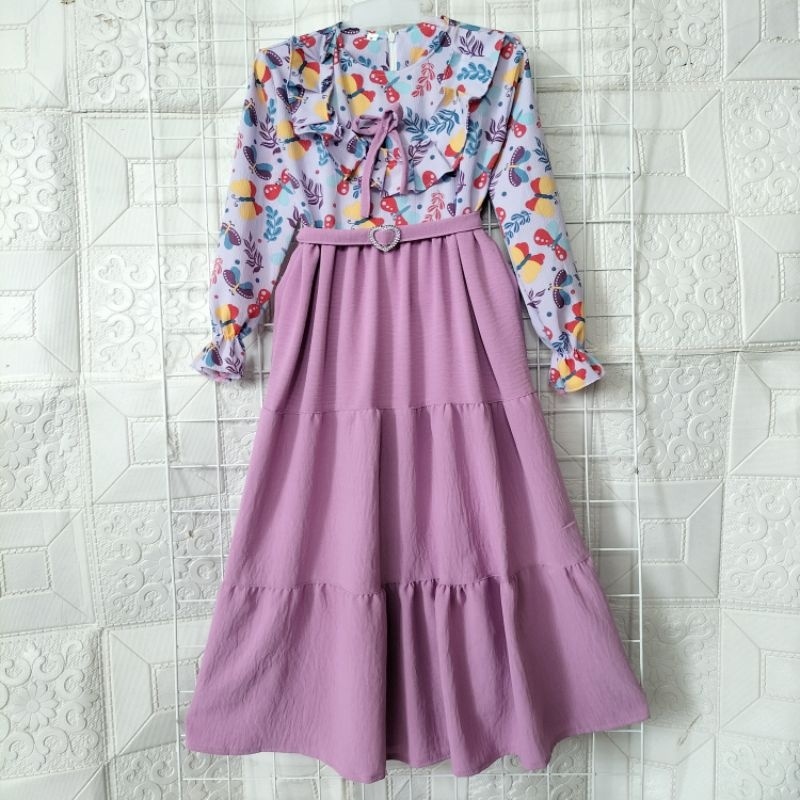 Gamis Anak Umur 9 10 Tahun 12 Perempuan 5 6 7 8 3 4 Oneset Bayi Gaun Lebaran Khimar Cadar Drss Ank G