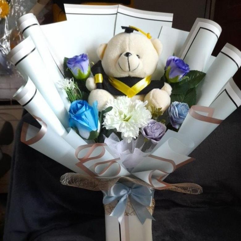 

Bisa Cod Buket Wisuda Besar 40Cm / Buket Boneka Wisuda Sale