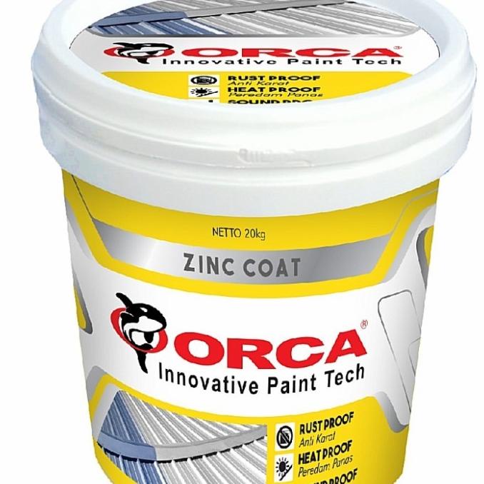 HARGA DISC - Cat Peredam Panas Orca Paint (Galon) untuk Atap,Tanki,Dinding,Galvalum