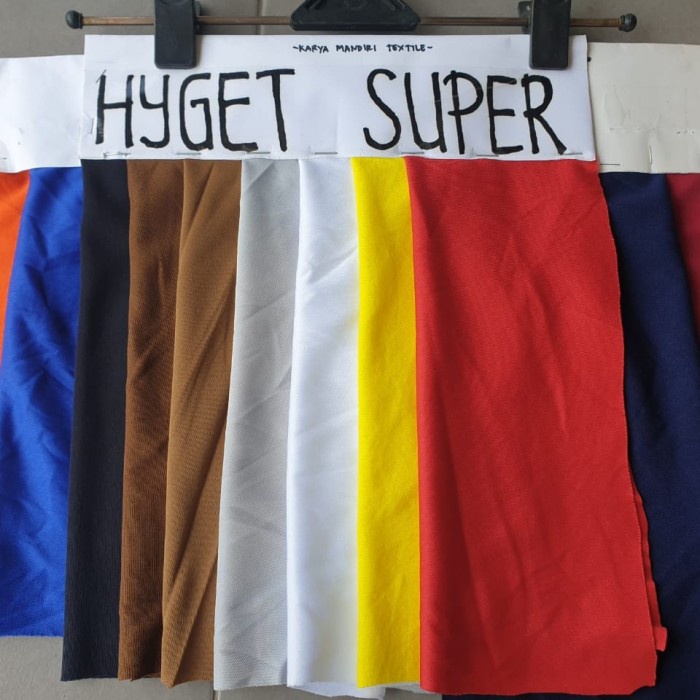 Terbaru Kain Jersey Kaos Hyget Super/Interlock Premium (Grosir Ecer & Roll) Promo Terlaris