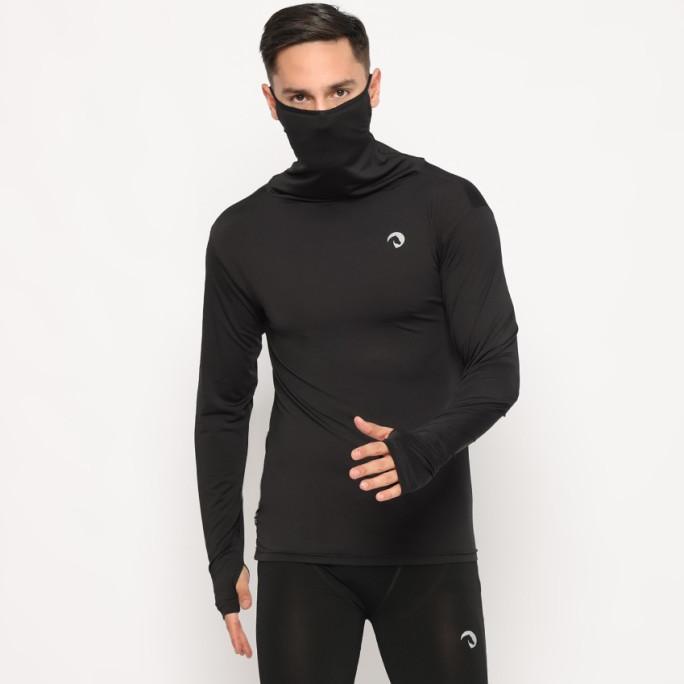 Baselayer Manset Waldos Ninja Maskable Black Sports Olahraga