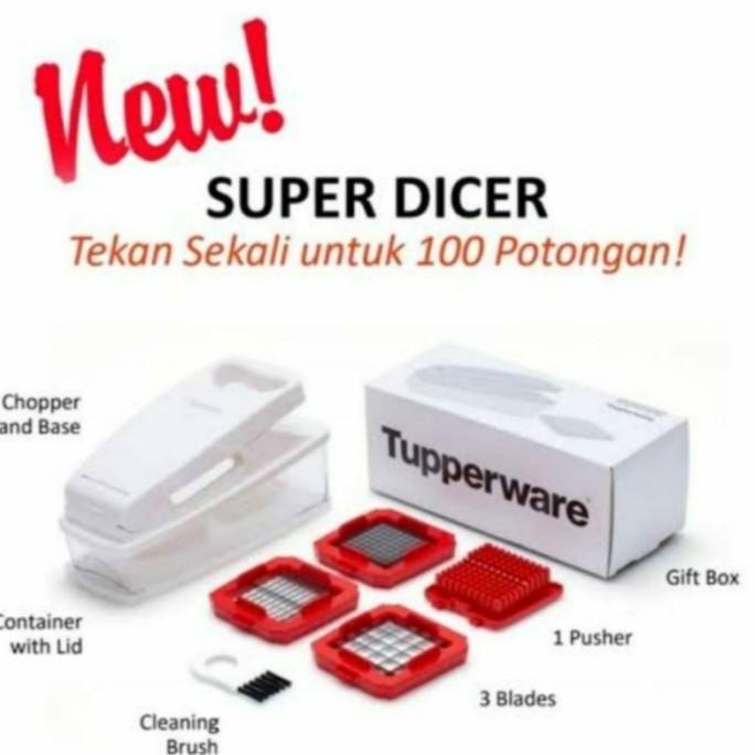Tupperware Superdicer alat pemotong buah dan sayuran super dicer