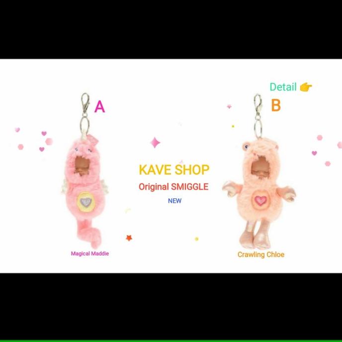 

SMIGGLE Gantungan Kunci : Sleepy Kring Sprouts Splash - NEW - Original