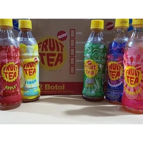 

Berkualitas! Fruit tea botol plastik 350ml isi 12pcs Only .,
