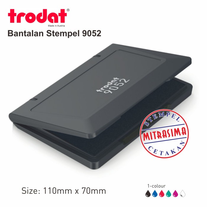 

Trodat 9052 ( Bantalan Stempel S2 ukuran medium )