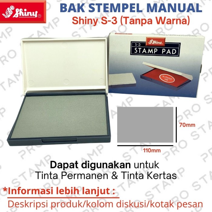 

Bak Tinta/Bak Stempel SHINY S-3/S3 110x70mm [READY STOCK!!]