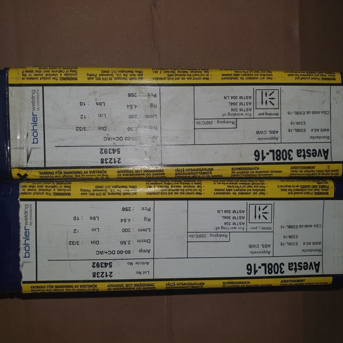 :::::::] Kawat Las bohler 308L 2,6mm