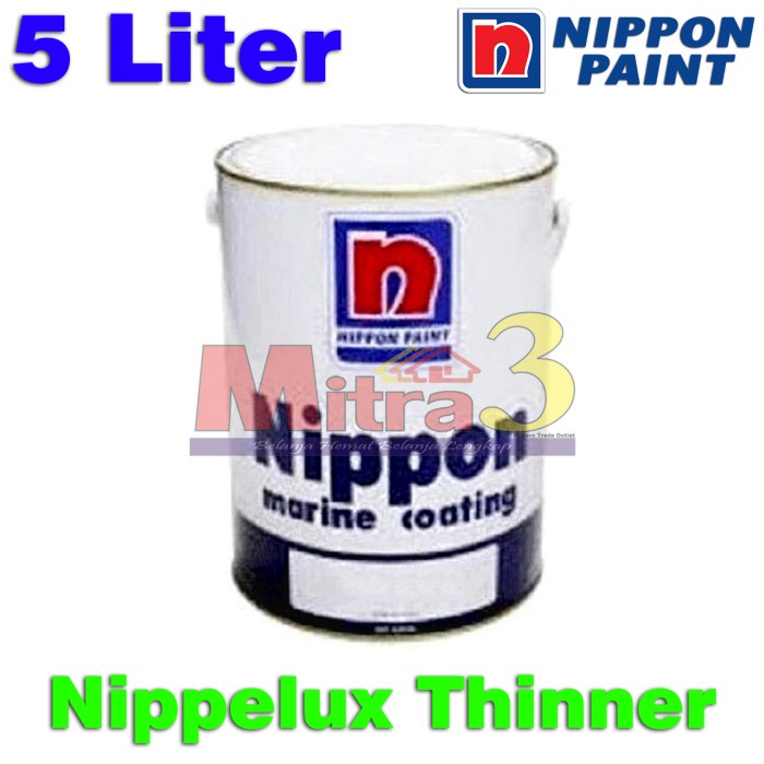 ,,,,,,,] NIPPELUX THINNER 5L / Pengencer Cat Kapal Marine Nippon Paint 5 Liter
