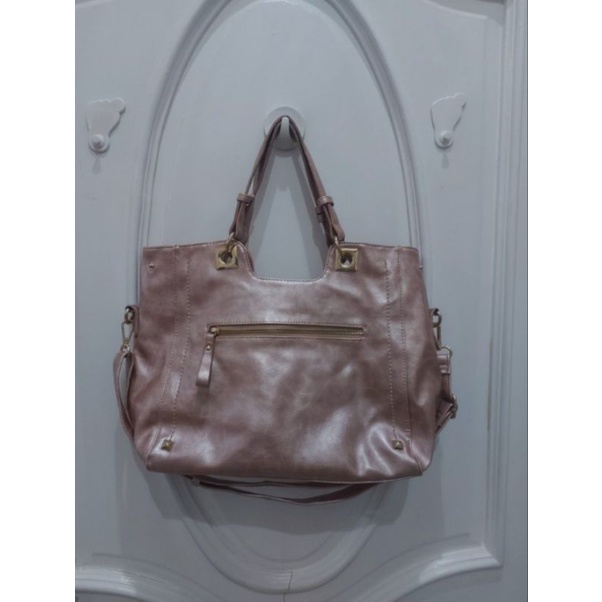 Tas Wanita Rose Gold besar Fladeo