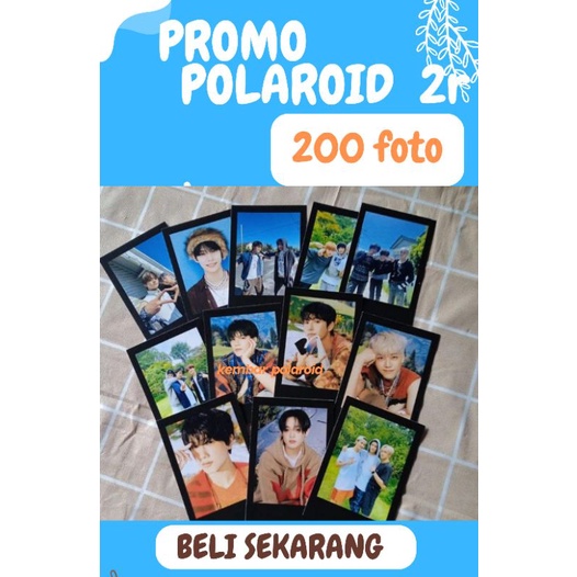 CETAK FOTO POLAROID HITAM 2R 200 FOTO