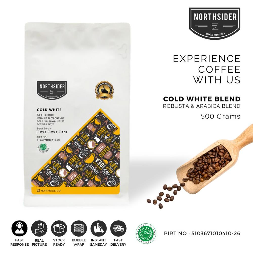 

Northsider Kopi arabika robusta Cold White Blend kopi susu 500g