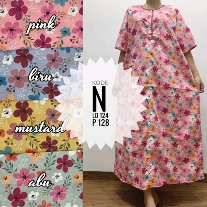 BISA COD - DASTER PANJANG LENGAN PENDEK KATUN JEPANG LOKAL BUSUI BUMIL LONG DRESS