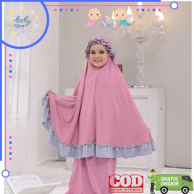 Mukena Anak Polos Balita Mukenah Spandek Adem Murah