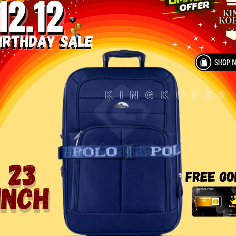 Koper Polo 23 Inch Polo - Koper Kain - Koper Bagasi - Koper - Koper Bahan - Tas Koper