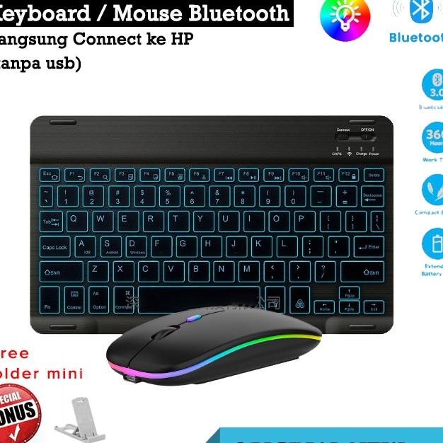 Wireless Slim Keyboard 9Inch Bluetooth Tablet Tab Android Mac Windows Hp Laptop Ios Pc 5.0