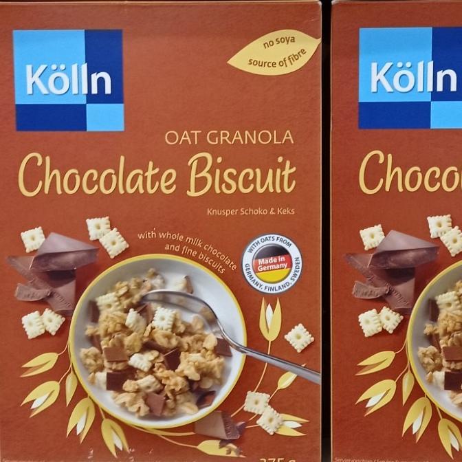 

Ready stock] kolln oat granola chocolate biscuit knusper schoko & keks 375gr