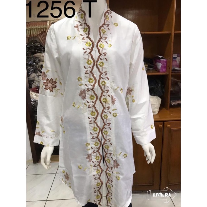 Tunik Alexuez Bordir Premium Putih/Tunik Lengan Panjang Tunik Wanita Premium Berkualitas