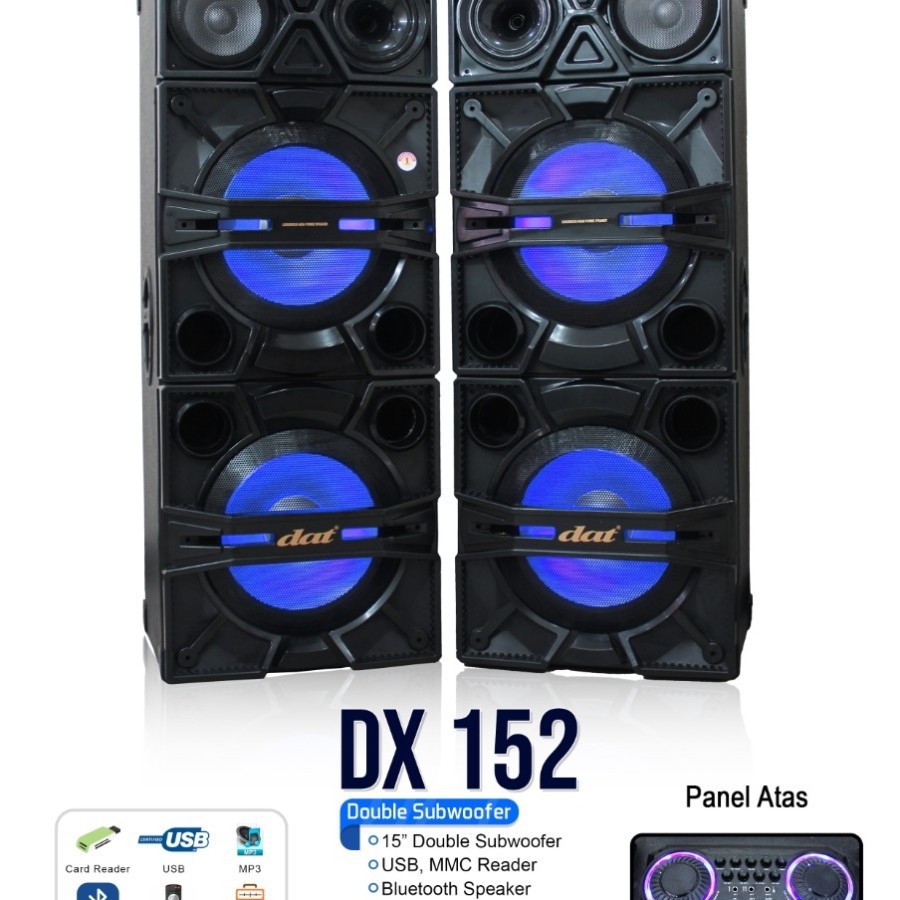 Speaker Aktif Dat 15 inch dx 152 double subwoofer