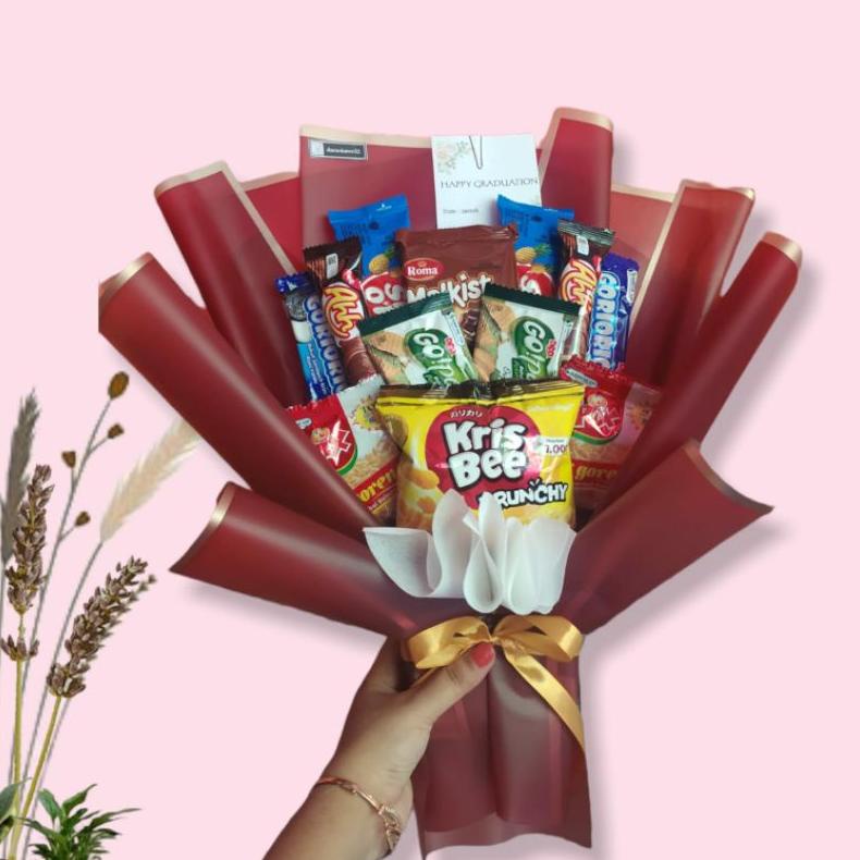 

Diskon Besar Bucket Snack Wisuda Buket Bunga Boneka Jajan Ulang Tahun Anniversary Murah Murah