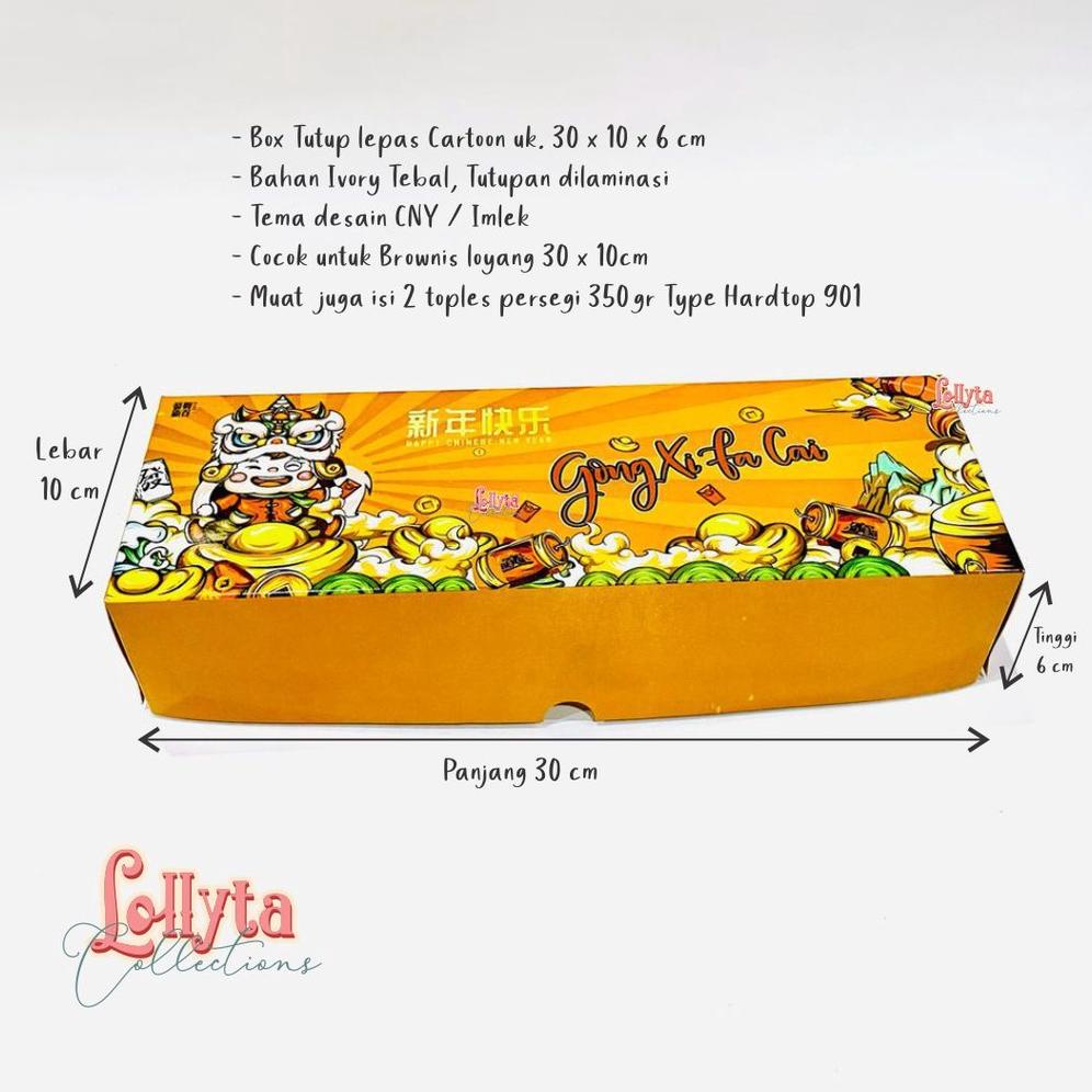 

Sale !! Box Brownis Cny / Imlek Uk. 30 X 10 X 6 Cm Terlaris