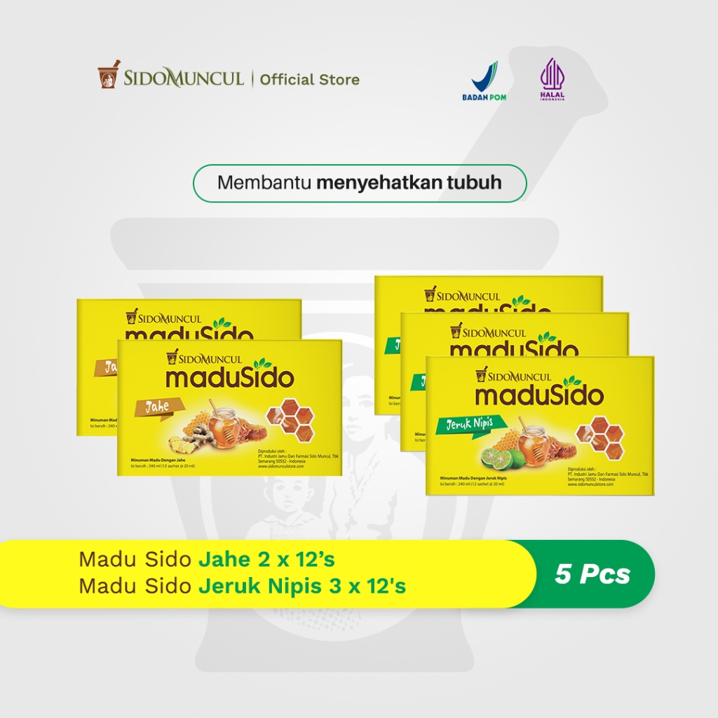 

Madu Sido Jahe 2x10's + Jeruk Nipis 3x10's