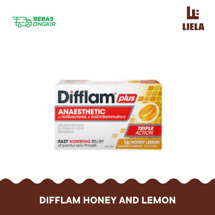 Difflam Plus Lozenges Honey And Lemon 16 Original Australia