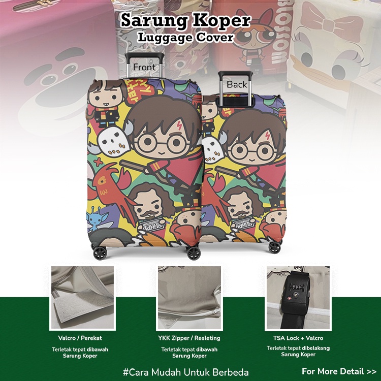 Sarung Koper Harry Potter, Ron Weasley, Hermione Granger, Hedwig 04
