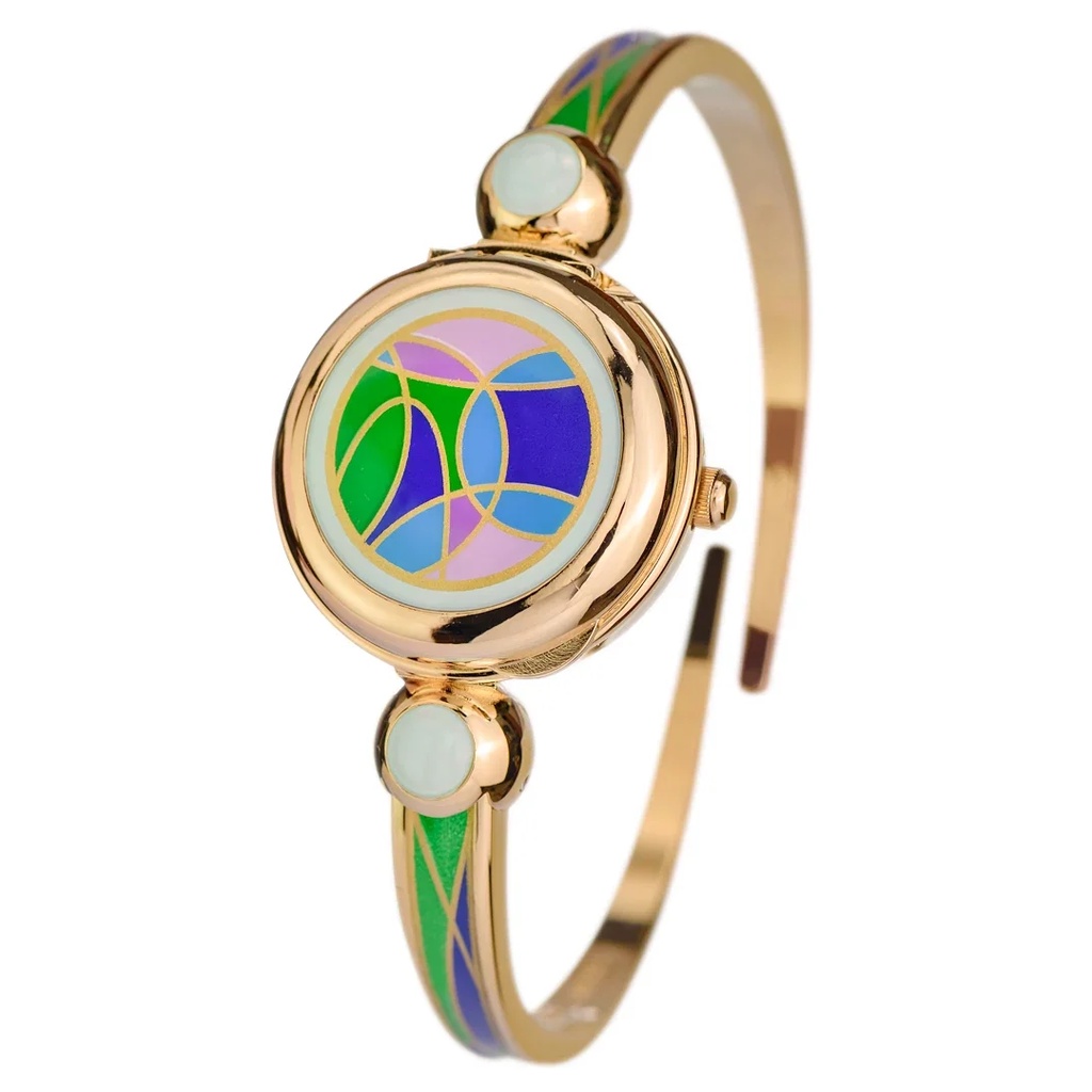 Jam Tangan Wanita Andre Mouche Neolia Gold Green