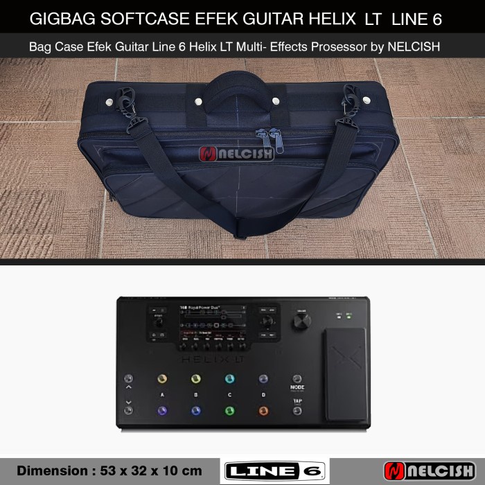 Softcase Gigbag Tas Efek Line 6 Helix LT Multi Effects Processor Bag