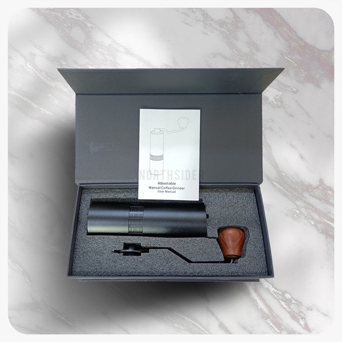 Hand coffee grinder kopi manual metal body stainless steel burr JS-G2