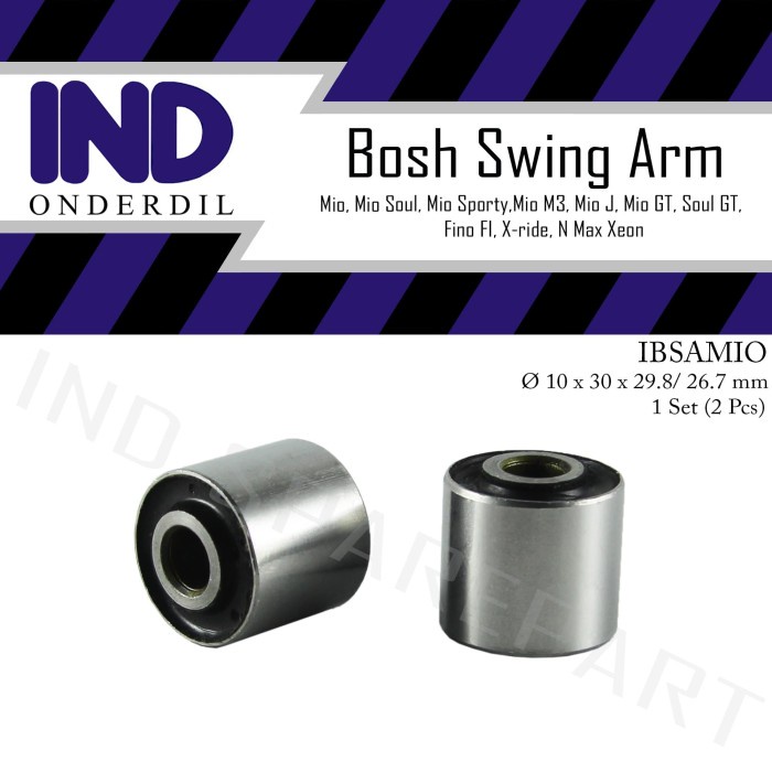 Bergaransi Karet Bosh-Bos Swing Arm Belakang-Engine Mounting Fino Fi-F1/Xeon Hemat