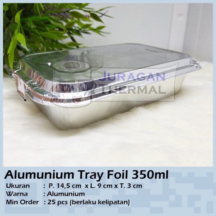Tray Aluminium Foil 350 Ml - Kotak Makanan Premium - Mentai Rice