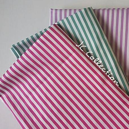Termurah Medium Stripes ~ Kain Katun Jepang Japan Design Motif Salur Sedang