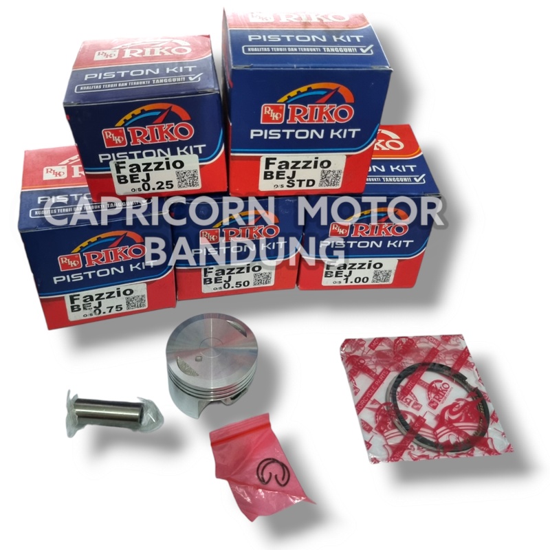 Piston Kit FAZZIO FAZIO 125 RIKO oversize STD 25 50 75 100 125 150 175 200