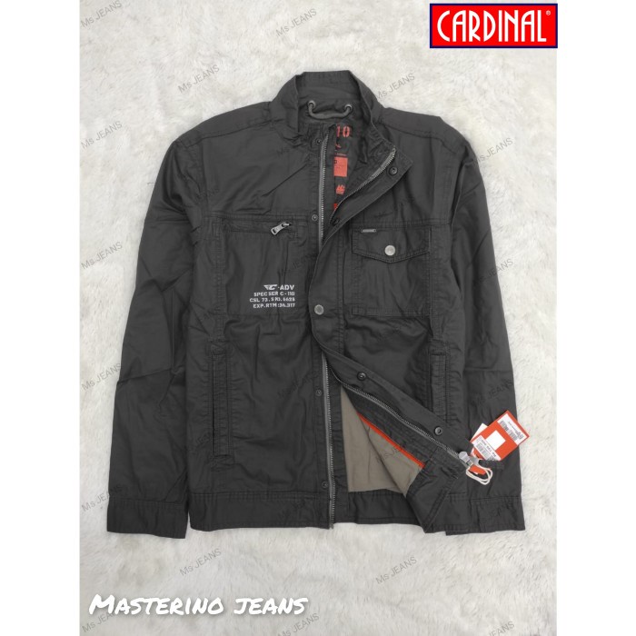 Promo Mega Sale 1.1 // CARDINAL ORIGINAL (100% original) / JAKET KANVAS PRIA / JAKET CARDINAL - abu