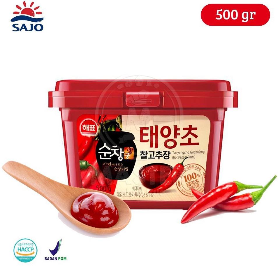 

Sajo Gochujang 500 Gram | Korean Hot Pepper Paste | Sambal Korea