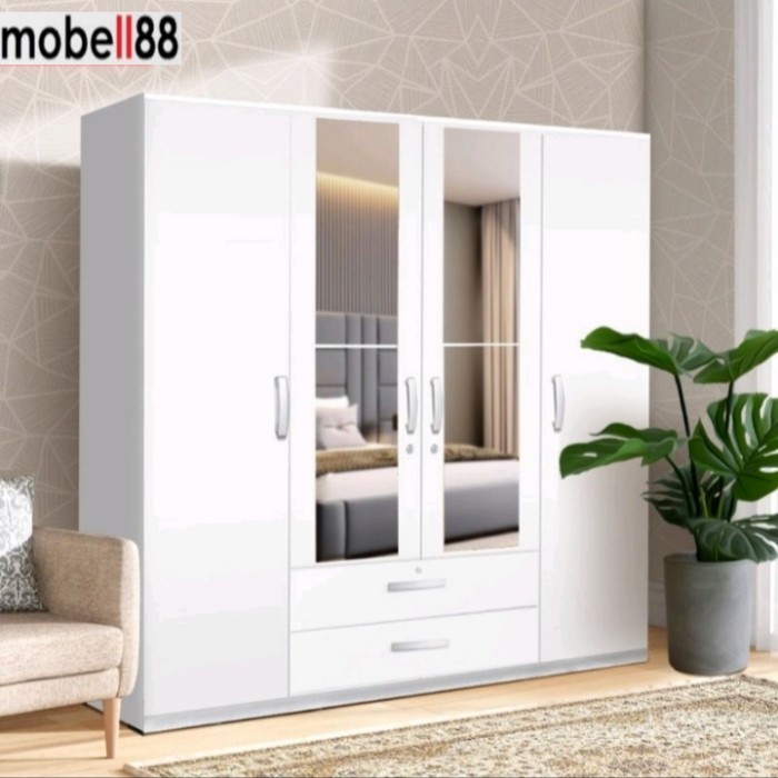 LEMARI PAKAIAN BESAR 4 PINTU