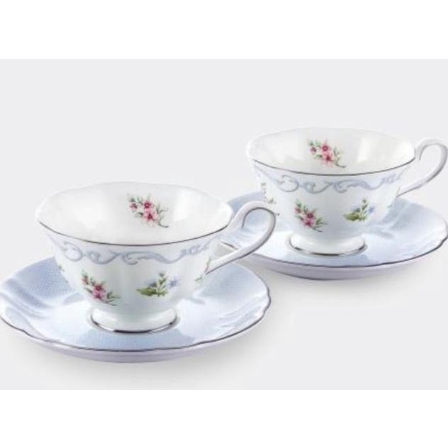 St Saint James Linen Flower Coffee Set 4(2)Pcs Cangkir Teacups Tea Cup Chaedorabel