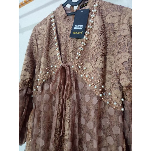 Gamis full brukat Brand Yesaya